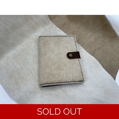 Natural Cowhide Passport Wallet